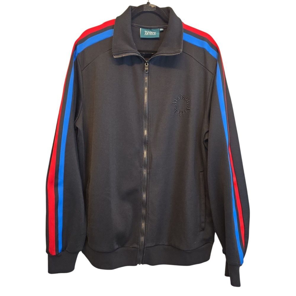 Shoe Palace Jacket‎ Mens 3XL Performance Sports Full Zip Black Maison Article